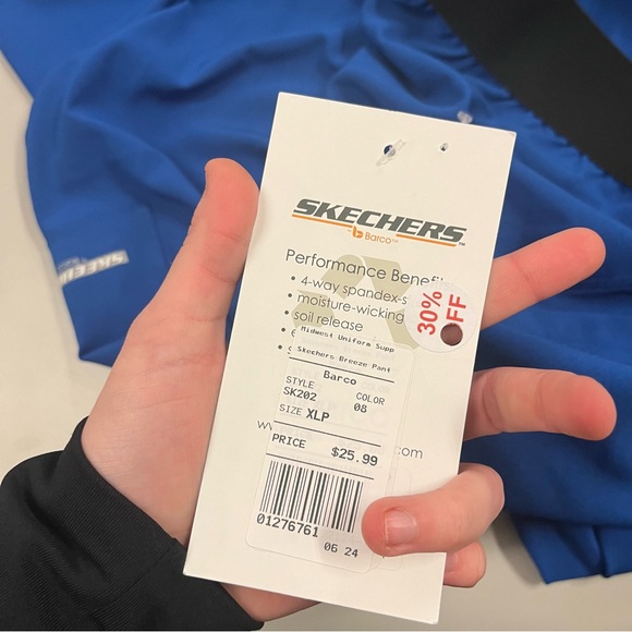 NWT Skechers Women’s Royal Blue Straight Leg Scrub Pants Size XLP - Picture 7 of 7